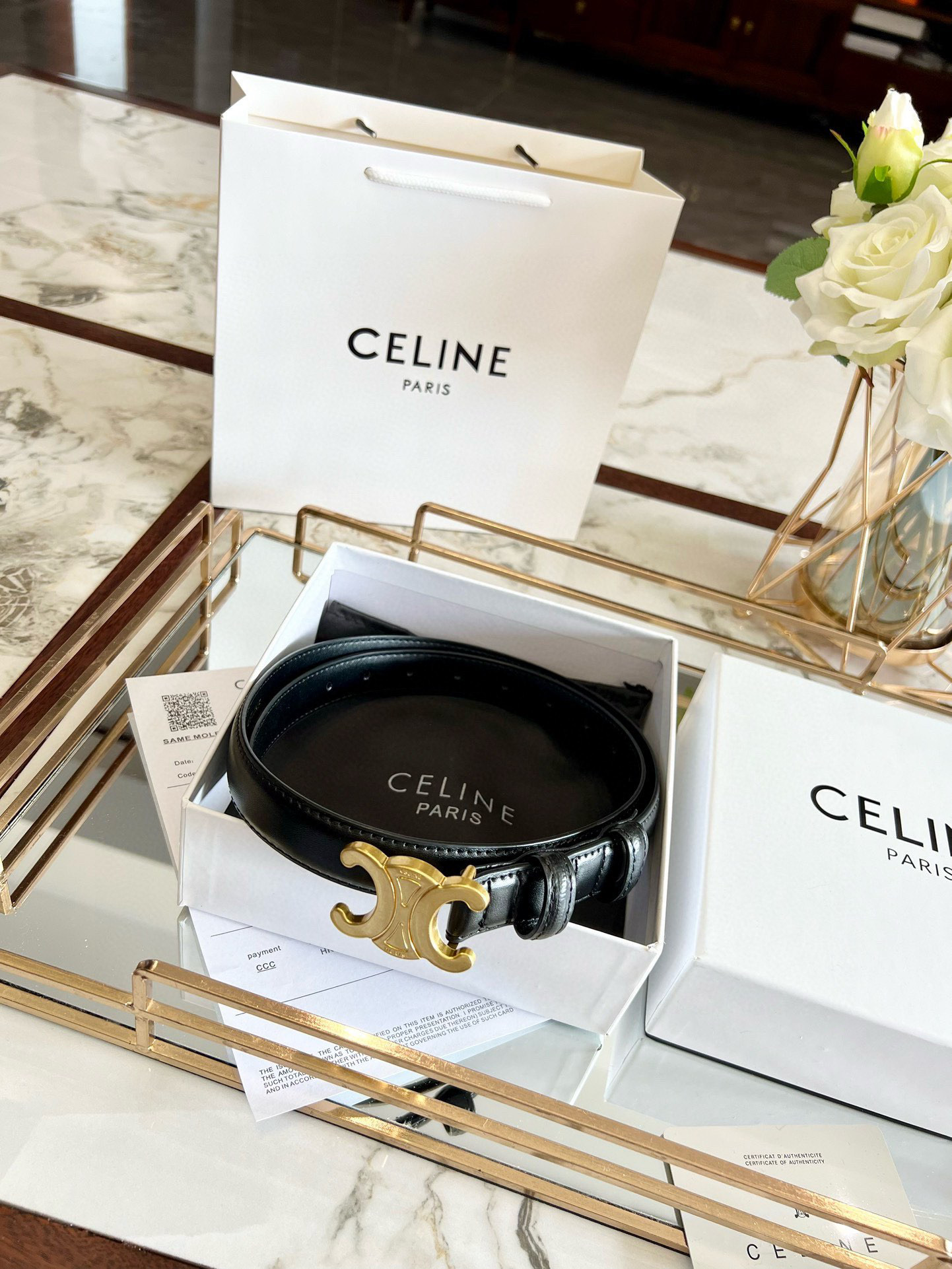 CELINE belt model 18